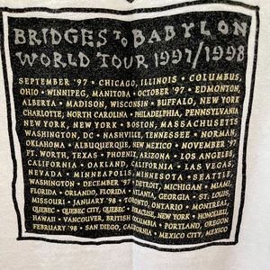 1997/1998 Bridges to Babylon World Tour Concert T